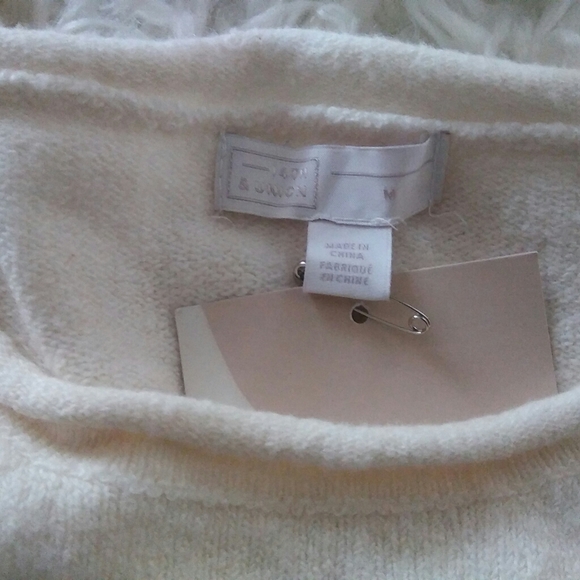 14th & Union Crew Neck Balloon Sleeve Sweater M - Picture 9 of 10